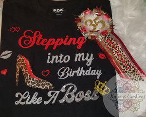 Birthday Pin & Shirt Combo - Adult